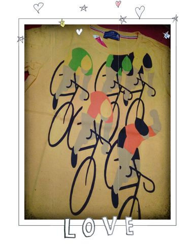 ルコック 自転車柄 Tシャツ