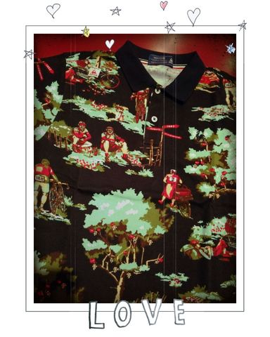 ルコック 自転車柄 Tシャツ